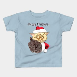 Meowy Christmas Kids T-Shirt